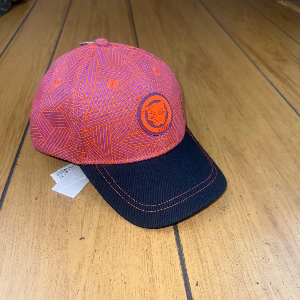 Disney Parks Marvel Black Panther Wakanda Forever Hat Cap One‎ Size Kids